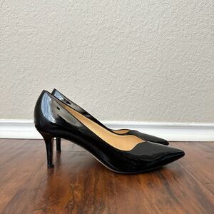 M. GEMI Revista Pump Heels in Black Patent Leather